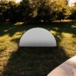 Hampden Furnishings 5-ft x 5-ft Fold-in-Half Indoor or outdoor Round Polypropylene Gray Folding dining table 10 -Person