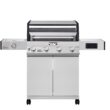 Monument D405 Stainless Steel 4 -Burner Liquid Propane Gas Grill 1 -Side Burner