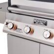 Monument D405 Stainless Steel 4 -Burner Liquid Propane Gas Grill 1 -Side Burner