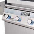 Monument D405 Stainless Steel 4 -Burner Liquid Propane Gas Grill 1 -Side Burner