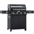 Monument Denali 425 Black 4 -Burner Liquid Propane Gas Grill 1 -Side Burner