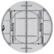 Flash Furniture 5.92-ft x 5.92-ft Fold-in-Half Indoor Round Plastic White Folding banquet table 8 -Person