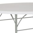 Flash Furniture 5.92-ft x 5.92-ft Fold-in-Half Indoor Round Plastic White Folding banquet table 8 -Person