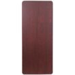 Flash Furniture 2.5-ft x 6-ft Indoor Rectangle Composite Brown Folding banquet table 8 -Person