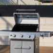 Monument Mesa 305 Stainless Steel 3 -Burner Liquid Propane Gas Grill 1 -Side Burner
