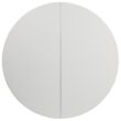 Flash Furniture 5.04-ft x 5.04-ft Fold-in-Half Indoor Round Plastic White Folding banquet table 6 -Person