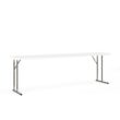 Flash Furniture 1.5-ft x 8-ft Indoor Rectangle Plastic White Folding banquet table 4 -Person