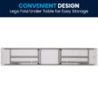 Flash Furniture 1.5-ft x 8-ft Indoor Rectangle Plastic White Folding banquet table 4 -Person