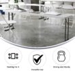 Flash Furniture 1.5-ft x 8-ft Indoor Rectangle Plastic White Folding banquet table 4 -Person