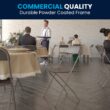 Flash Furniture 6 -Pack Brown Commercial/Residential Standard Folding Chair with Solid Seat ( Indoor )