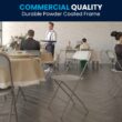 Flash Furniture 6 -Pack Beige Commercial/Residential Standard Folding Chair with Solid Seat ( Indoor )