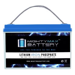 Mighty Max Battery 12V 100AH Deep Cycle LiFePO4 and Rechargeable Lithium ion (Li-ion) 121000 Backup power Batteries