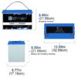 Mighty Max Battery 12V 100AH Deep Cycle LiFePO4 and Rechargeable Lithium ion (Li-ion) 121000 Backup power Batteries
