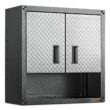 Gladiator Ready-to-Assemble 3/4 Door Wall GearBox 28-in W x 28-in H x 12-in D Wall-mounted Steel Garage Cabinet in Gray