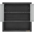 Gladiator Ready-to-Assemble 3/4 Door Wall GearBox 28-in W x 28-in H x 12-in D Wall-mounted Steel Garage Cabinet in Gray