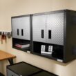 Gladiator Ready-to-Assemble 3/4 Door Wall GearBox 28-in W x 28-in H x 12-in D Wall-mounted Steel Garage Cabinet in Gray