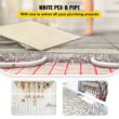 SVOPES 1 Inch x 500 FT PEX Pipe Non-Oxygen Barrier White Flexible Tubing for RV Plumbing Radiant Heating Polyethylene Material