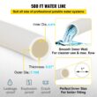 SVOPES 1 Inch x 500 FT PEX Pipe Non-Oxygen Barrier White Flexible Tubing for RV Plumbing Radiant Heating Polyethylene Material