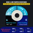 SVOPES 1 Inch x 500 FT PEX Pipe Non-Oxygen Barrier White Flexible Tubing for RV Plumbing Radiant Heating Polyethylene Material