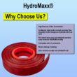 HydroMaxx 3-in ID x 100-ft PVC Red Flat discharge hose