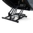 GZMR 8-Point Vibration Massage Power Lift Recliner Chair Blue-Gray Polyester Upholstered Powered Reclining Recliner with Lift Assistance