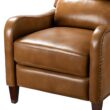 14 Karat Home CAMEL Leather Upholstered Recliner