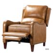 14 Karat Home CAMEL Leather Upholstered Recliner