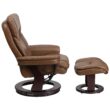 Flash Furniture Palomino Faux leather Upholstered Swivel Recliner with Ottoman Set