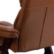 Flash Furniture Brown Vintage Faux leather Upholstered Swivel Recliner with Ottoman Set