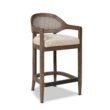 Jennifer Taylor Home Taupe Beige 26.0-in H Counter height Upholstered Wood Bar Stool