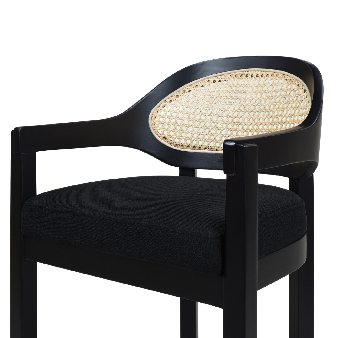 Jennifer Taylor Home Jet Black 26.0-in H Counter height Upholstered Wood Bar Stool Jennifer Taylor Home Jet Black 26.0-in H Counter height Upholstered Wood Bar Stool
