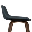 Simpli Home Distressed Blue 26.38-in H Counter height Upholstered Wood Bar Stool 2 -Pack