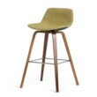 Simpli Home Acid Green 26.38-in H Counter height Upholstered Wood Bar Stool 2 -Pack
