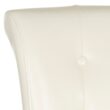 Safavieh Flat Cream/Espresso 25.7-in H Counter height Upholstered Rattan Bar Stool