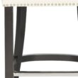 Safavieh Flat Cream/Espresso 25.7-in H Counter height Upholstered Rattan Bar Stool