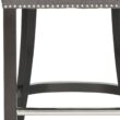 Safavieh Charcoal 25.7-in H Counter height Upholstered Wood Bar Stool
