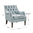 Madison Park Casual Dusty Blue Accent Chair