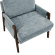Roundhill Furniture Kelly Casual Blue Velvet Accent Chair