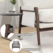 Roundhill Furniture Kelly Modern White Velvet Accent Chair