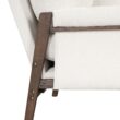 Roundhill Furniture Kelly Modern White Velvet Accent Chair