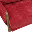 Roundhill Furniture Kelly Midcentury Red Velvet Accent Chair