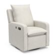 Storkcraft Modern Ivory Swivel Glider Chair