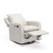 Storkcraft Modern Ivory Swivel Glider Chair