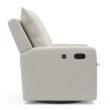 Storkcraft Modern Ivory Swivel Glider Chair