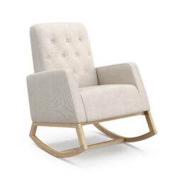 Storkcraft Modern Natural/Ivory Rocking Chair