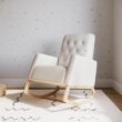Storkcraft Modern Natural/Ivory Rocking Chair