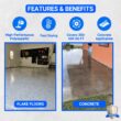 Armorpoxy Commercial Grade, Ultra Thick, 2 Layer 2-part Clear - Polyaspartic Polyaspartic Concrete and Garage Floor Paint ( 2-gallon )