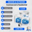 Armorpoxy Commercial Grade, Ultra Thick, 2 Layer 2-part Clear - Polyaspartic Polyaspartic Concrete and Garage Floor Paint ( 2-gallon )