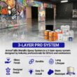 Armorpoxy Metallic Epoxy Kit 2-part Dolphin Epoxy Concrete and Garage Floor Paint ( 3-gallon )
