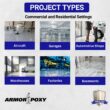 Armorpoxy Metallic Epoxy Kit 2-part Dolphin Epoxy Concrete and Garage Floor Paint ( 3-gallon )